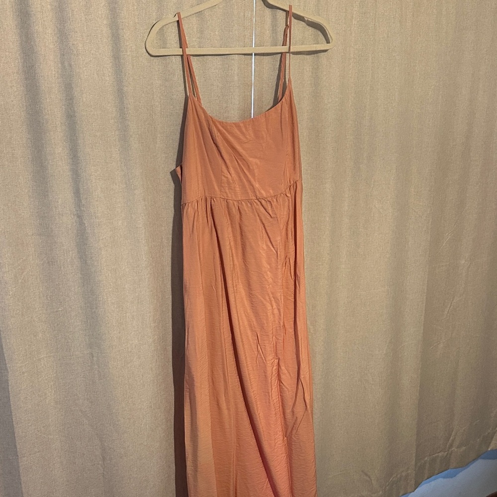 a new day Light Pink Midi Dress
